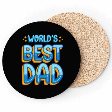 Discover World's Best Dad: Father's Day Gift for Dad Coasters