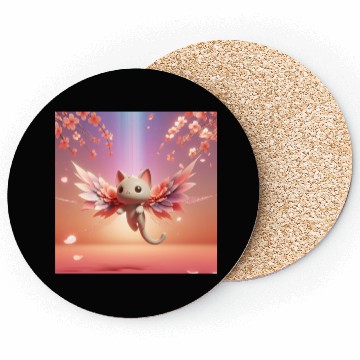 Discover Petal Flight Kitty Coasters