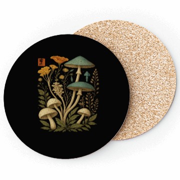 Discover Floral Fusion: Modern Botanical Embrace Coasters