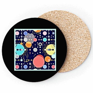 Discover Joyful Bubble Universe Vision Coasters