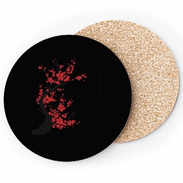 Discover Cherry Blossom Tree – Japanese Sakura Minimalist I Coasters