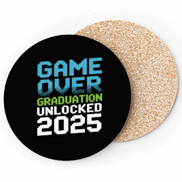 Discover Game Over – Graduation Unlocked 2025 Coasters Gift