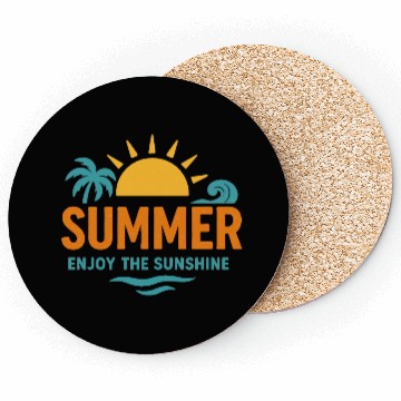 Discover Summer Vibes - Enjoy the Sun Coasters