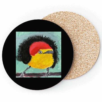 Discover Wire tailed Manakin Painting Coasters