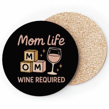 Discover Single Mom Life Chaos Coordinator Wine Coffee Coasters