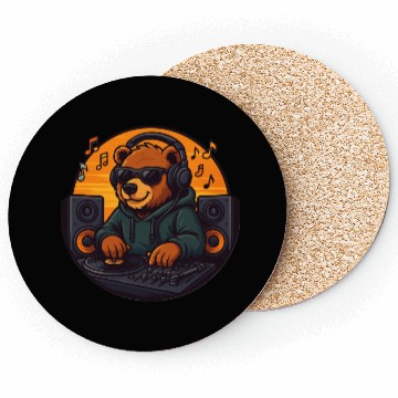 Discover Bear Vibes – Spin the Wild Sound Coasters