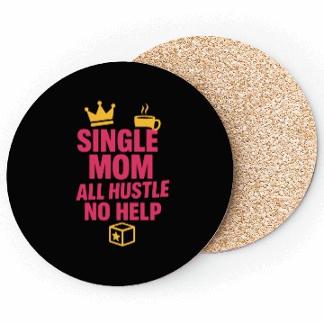 Discover Single Mom Life Chaos Coordinator Wine Coffee Coasters