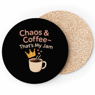 Discover Single Mom Life Chaos Coordinator Wine Coffee Coasters