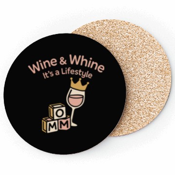 Discover Single Mom Life Chaos Coordinator Wine Coffee Coasters