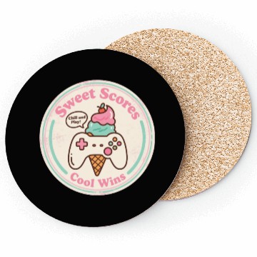 Discover Sweet Scores Cool Wins Gamer Ice Cream Coasters