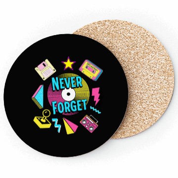 Discover Never Forget 90s Retro Nostalgia Coasters