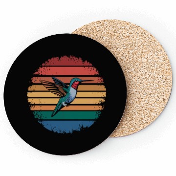 Discover Retro Vintage Hummingbird Lover Nature Gifts Coasters