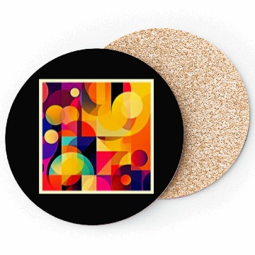 Discover Vibrant Geometric Harmony Coasters