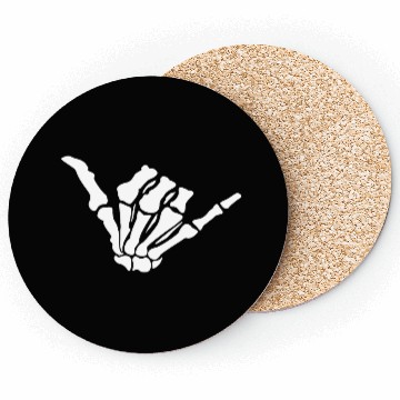 Discover Skeleton Shaka Hand – Bone Hang Loose Coasters