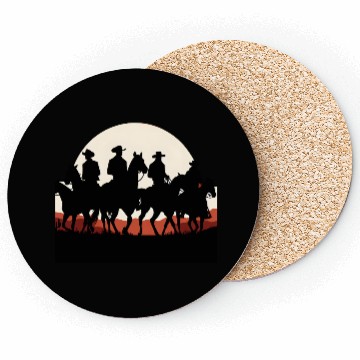 Discover Western Sunset Cowboys Coasters