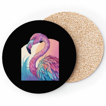 Discover Psychedelic Flamingo Coasters