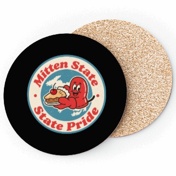 Discover Great Lakes Charm Michigan Mitten Vintage Style Coasters