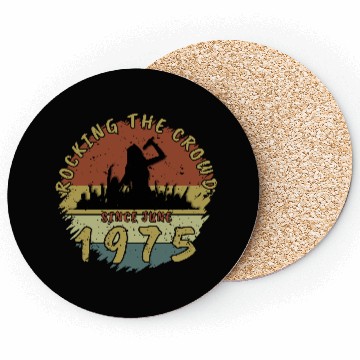 Discover 50th Birthday Rocking the crowd SNG 06/1975 Coasters