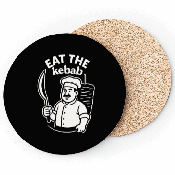 Discover Eat the Kebab – Funny Doner Chef Coasters