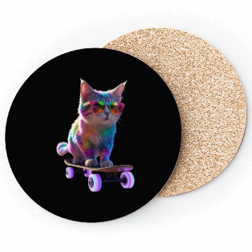 Discover Skate Meow Coasters
