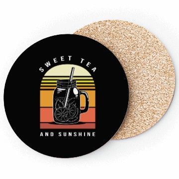 Discover Sweet Tea Lover Morning Drink Coasters