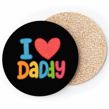 Discover Father's Day gift (I love daddy) Coasters