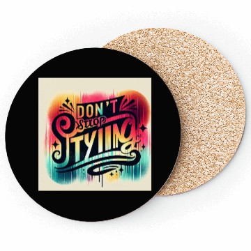Discover Vibrant Expressionist Typography Coasters