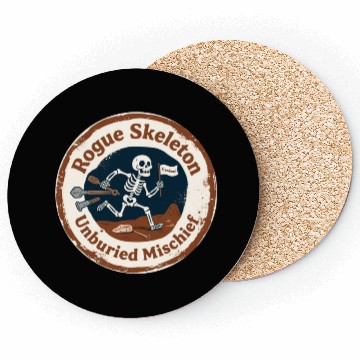 Discover Skeleton Running With Tools Humor Coasters