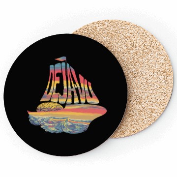 Discover Deja Vu Sunset Sailing Adventure with Brain Waves Coasters