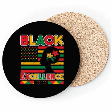 Discover Black Pride Black Excellence Juneteenth Coasters