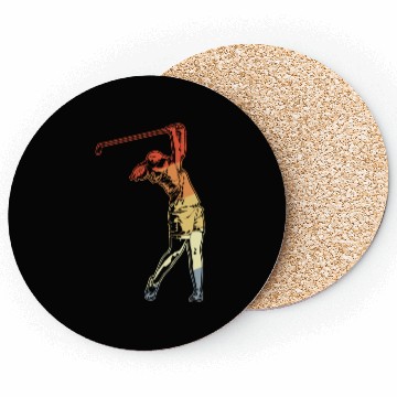 Discover Golfer Lady Coasters