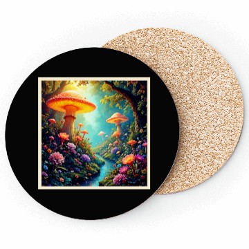 Discover Enchanted Mushroom Forest Dream Coasters