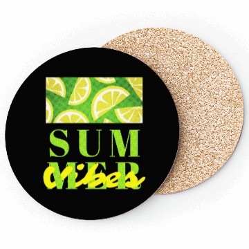 Discover Lemon Fresh Summer Mood – Minimalist Citrus Art Coasters