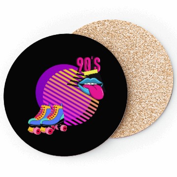 Discover Retro Rollin' Vibes Coasters