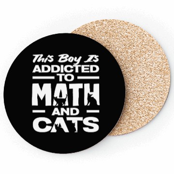 Discover Math Teacher Addicted To Math And Cats Coasters