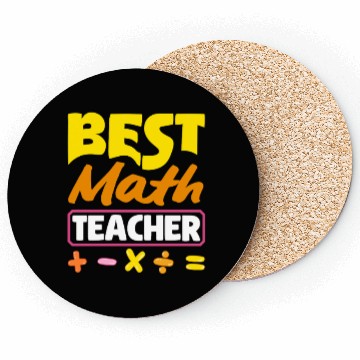 Discover Math Teacher Best Math Educator Design Coasters