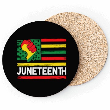 Discover Freedom Day Juneteenth Black And Proud Coasters
