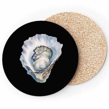Discover Watercolor Oyster Shell Coasters