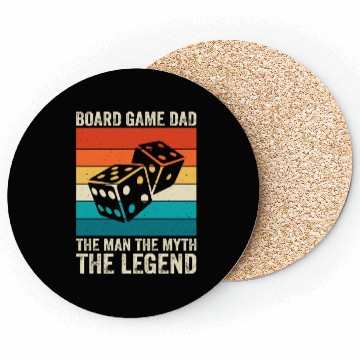 Discover Board game dad Coasters