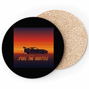 Discover Racing Sunset Vibes Coasters