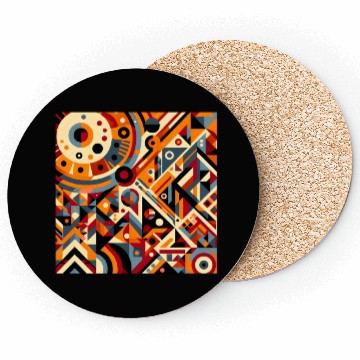 Discover Bold Geometric Abstract Coasters