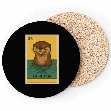 Discover LA NUTRIA - THE OTTER - LA LOTERÍA Coasters