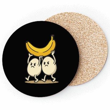 Discover Angry Eggs Carrying Banana – Cartoon Fun Coasters