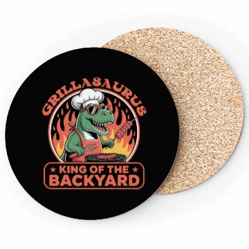 Discover Funny Dinosaur BBQ Chef – Summer Grilling Coasters