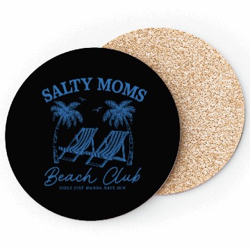 Discover Beach Vacation Salty Moms Beach Coasters