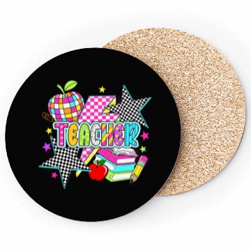 Discover Retro Teacher Preppy Teacher Coasters