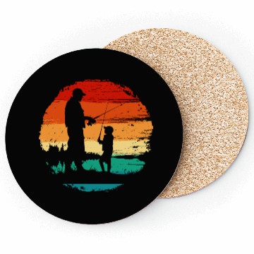 Discover Fishing dad Coasters