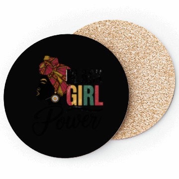 Discover Juneteenth BLACK GIRL Power Coasters