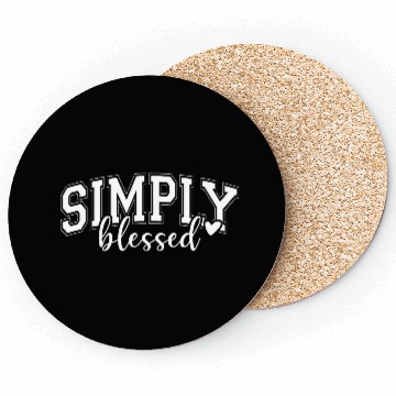Discover Simply Blessed Christian Coasters