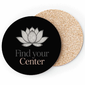 Discover Find Your Center Lotus Coasters